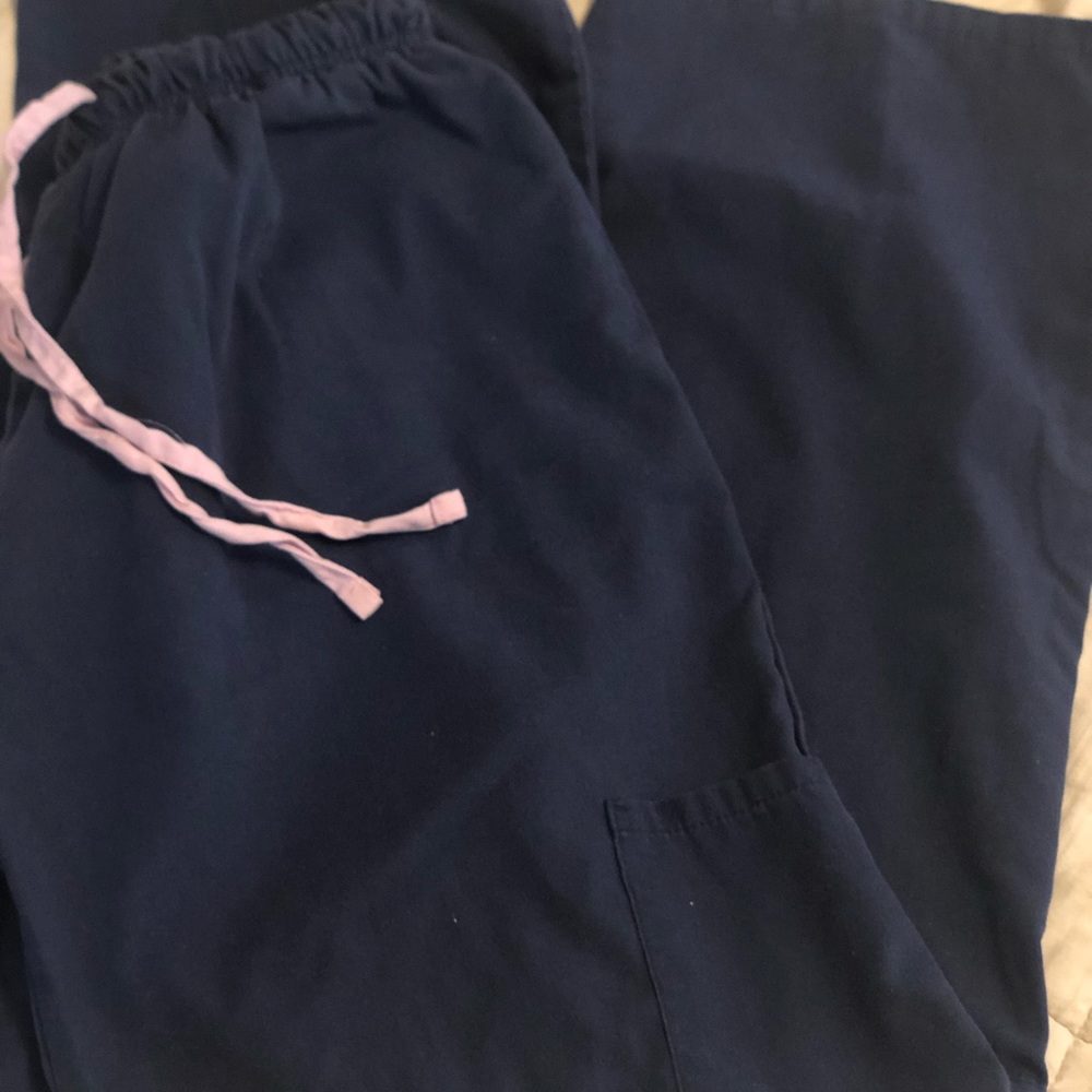 Navy blue scrub pant